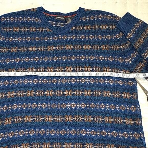 St. John’s Bay Fair Isle Sweater Men’s L Blue - Picture 8 of 11